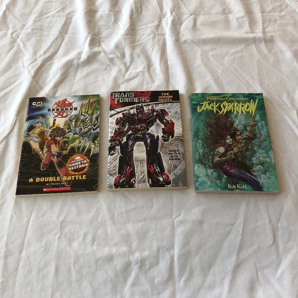 Bakugan Transformers Jack Sparrow Pirates of The Caribbean Kid Books - Picture 1 of 8